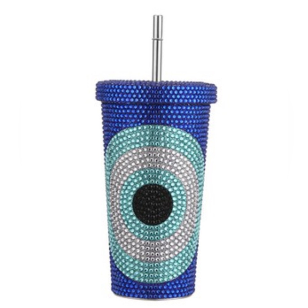 Bling avil eye Tumbler QUEEN Theme 17oz 🧿